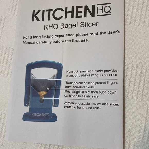 KITCHEN HQ BRAND NEW RED BAGEL SLICER - Picture 11 of 11